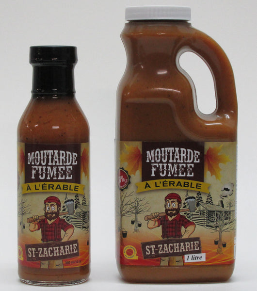 Moutarde fumée à l'érable, produits du Terroir, Ferme JN Morin Les Sauces BBQ St-Zacharie