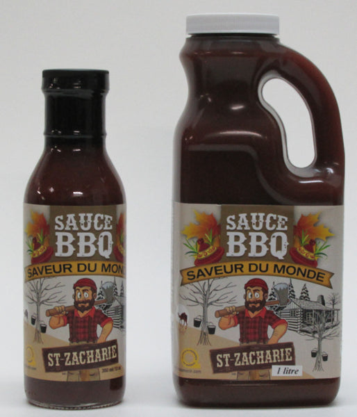 Sauce BBQ Saveur du monde à l'érable, produits du Terroir, Ferme JN Morin Les Sauces BBQ St-Zacharie