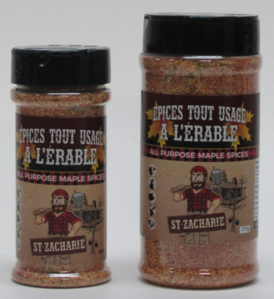 Épices tout usage à l'érable, produits du Terroir, Ferme JN Morin Les Sauces BBQ St-Zacharie