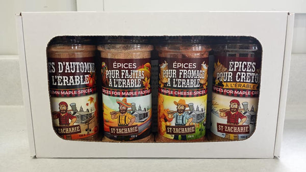 coffret cuisine réconfort, Ferme JN Morin, Les Sauces BBQ St-Zacharie