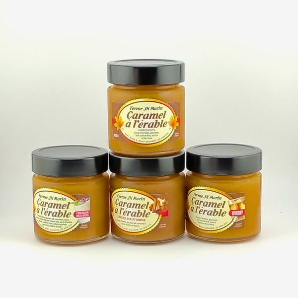 Caramel à l'érable avec lait condensé à l'érable 4 saveurs s'offrent à vous