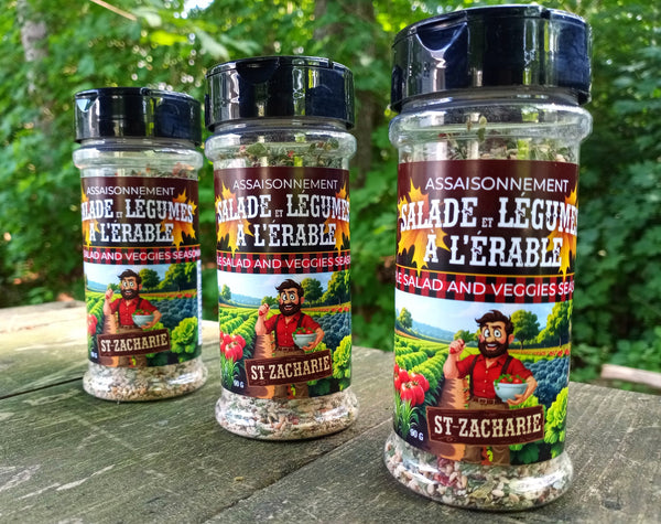 assaisonnement pour salade et légume à l'érable