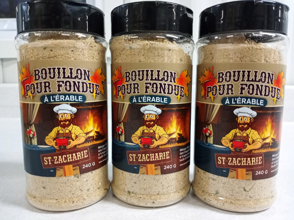 Bouillon pour fondue à l'érable