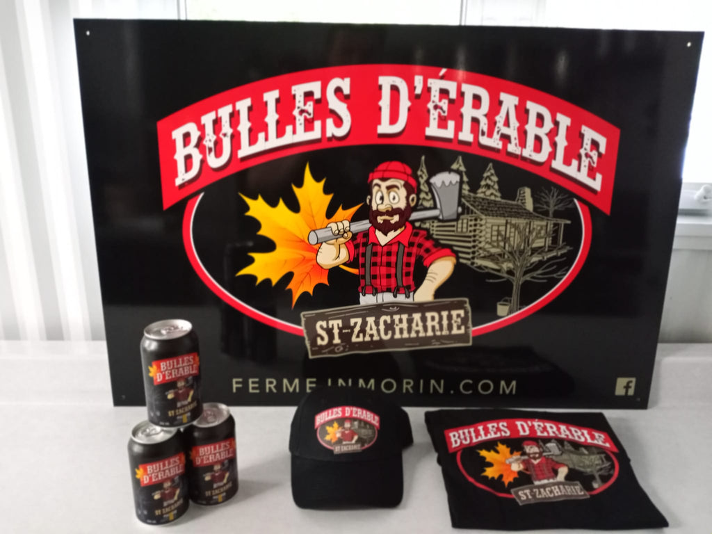 casquette Bulles d'érable, Ferme JN Morin Les Sauces BBQ St-Zacharie