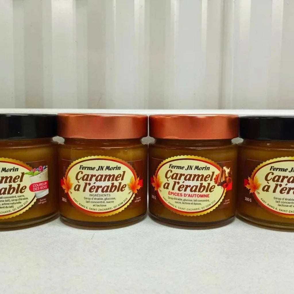 Caramel à l'érable avec lait condensé à l'érable 4 saveurs s'offrent à vous