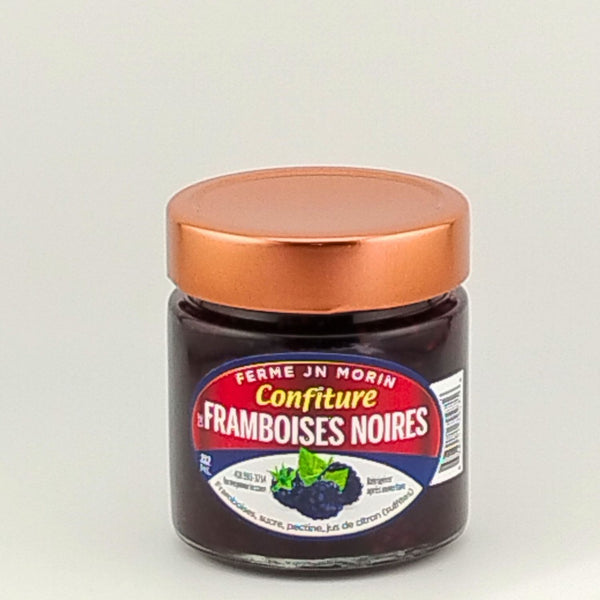 Confiture de framboises noires
