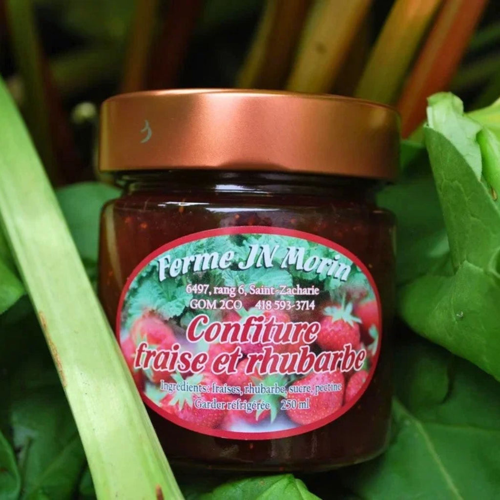 Confiture fraises et rhubarbe