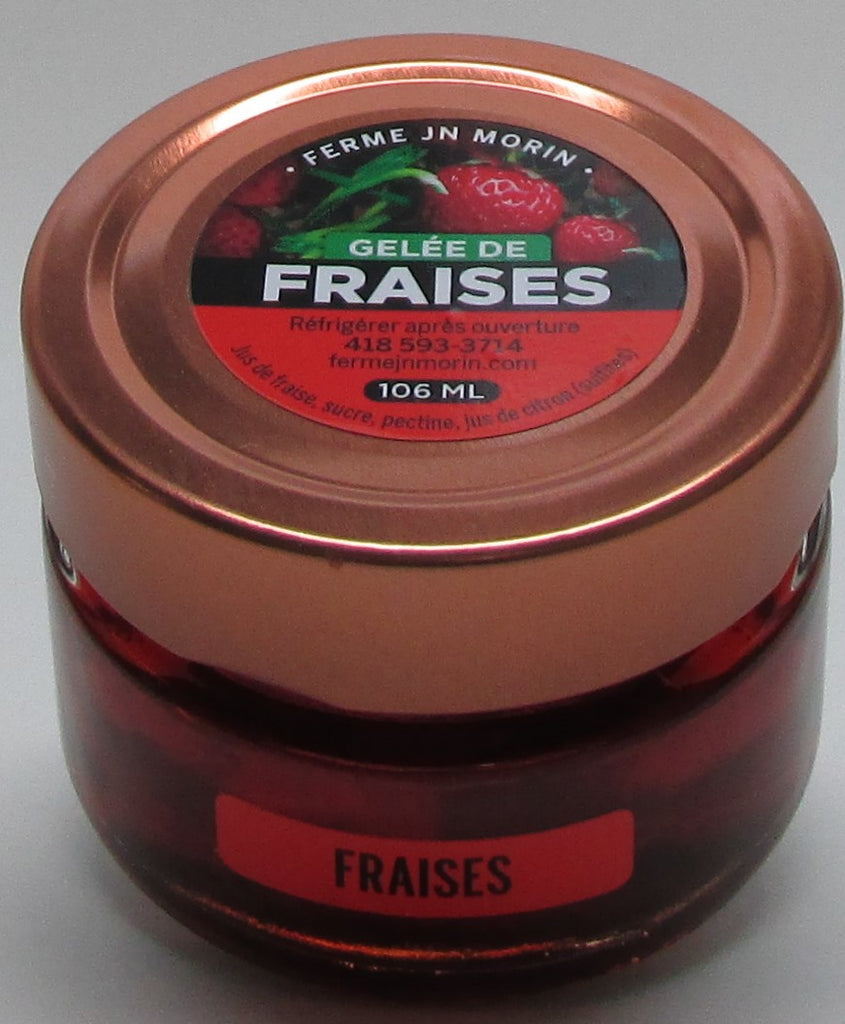 Gelée de fraises, produits du terroir, Ferme JN Morin