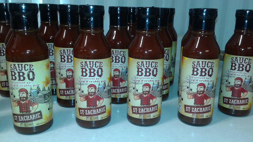 Sauce BBQ à l'érable St-Zacharie, produit du terroir, Ferme JN Morin, Les Sauces BBQ St-Zacharie Inc.