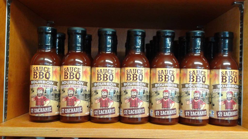 sauce BBQ St-Zacharie Bourbon, produit du terroir, Ferme JN Morin