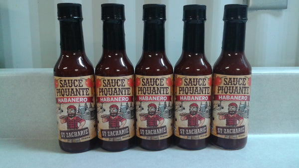 Sauce piquante St-Zacharie Habanero, produit du terroir, Ferme JN Morin