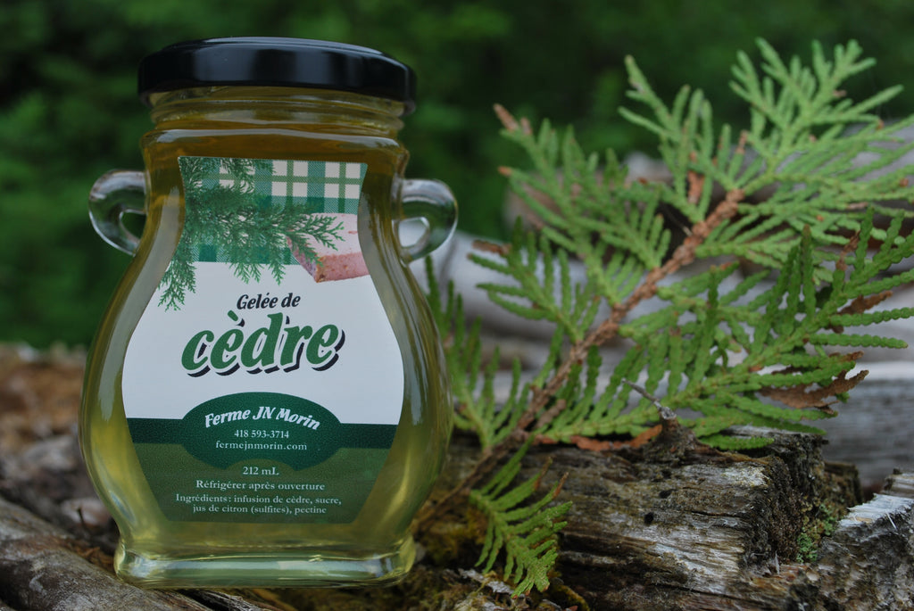 gelée de cèdre, produits du terroir, Ferme JN Morin