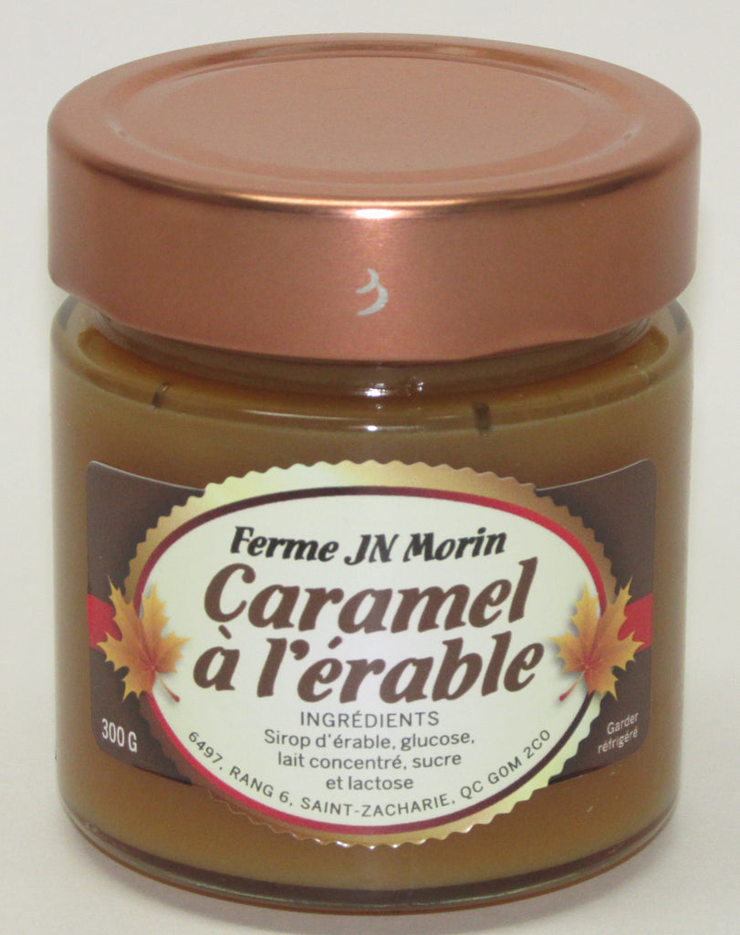 Caramel à l'érable avec lait condensée à l'érable, produit du terroir, Ferme JN Morin