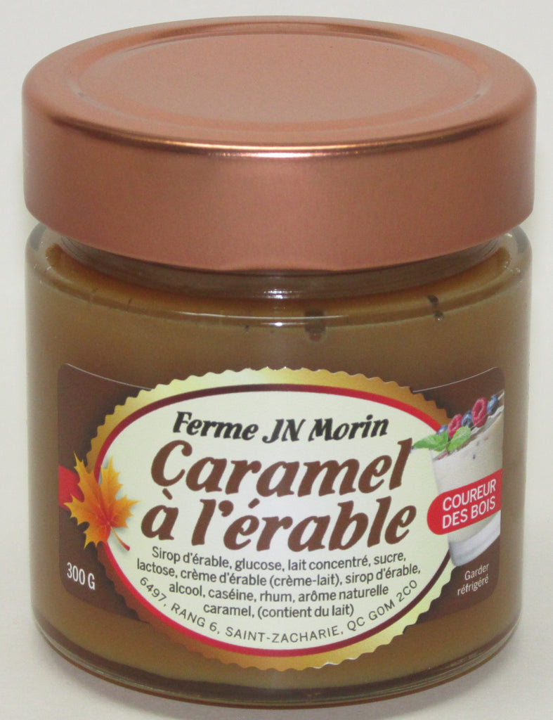 caramel à l'érable au coureur des bois, produit du terroir, Ferme JN Morin