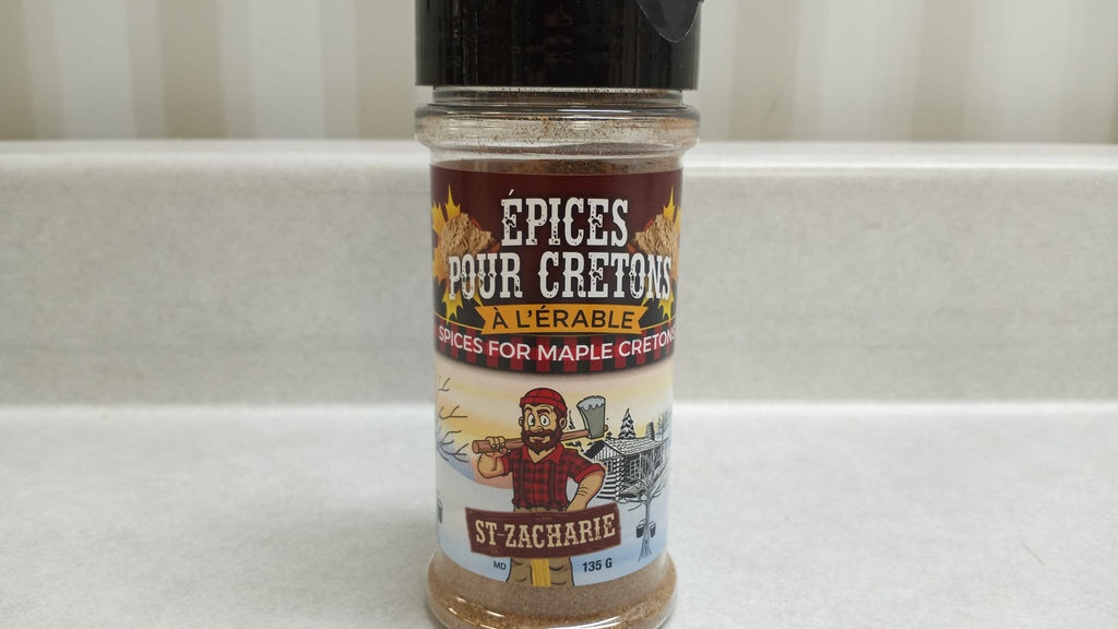 Épices pour cretons à l'érable, produits du terroir,  ferme JN Morin Les Sauces BBQ St-Zacharie