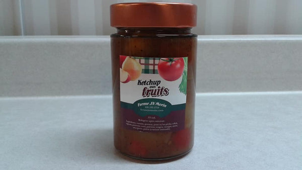 Ketchup aux fruits, marinade, produit du terroir, Ferme JN Morin