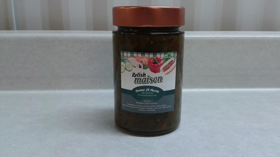 Relish maison, produit du terroir, Ferme JN Morin